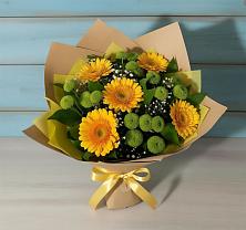 Букет цветов из:  Герберы и Хризантемы в Евпатории